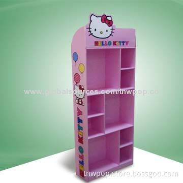 POP Cardboard Floor Display, Eye Catching Design, Eco-friendly Material, Printing/Strong, Stable
